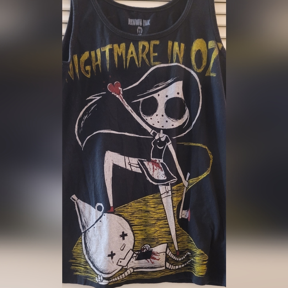 Akumu Ink- Nightmare In OZ Graphic Sleeveless Top - Picture 4 of 6